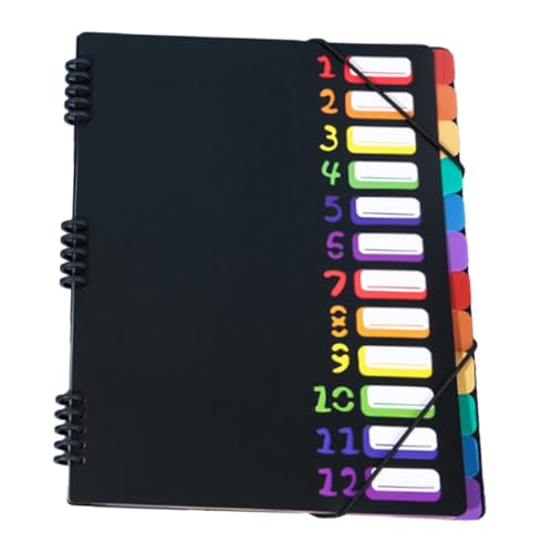 VILLFUL Ordner Informationsbuch, Multi Ordner Organizer Mit Taschen, Ordner Organizer, Blaue Ordner, Violette Hängeregistraturordner, Bunte Organisationsordner, Aktenordner, Briefgröße VILLFUL Ordner Informationsbuch, Multi Ordner Organizer Mit Taschen, Ordner Organizer, Blaue Ordner, Violette Hängeregistraturordner, Bunte Organisationsordner, Aktenordner, Briefgröße von VILLFUL