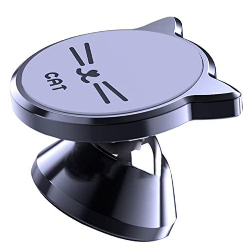 VILLFUL Magnetischer Telefonhalter für 360 Grad drehbar Auto-Telefonhalterung Armaturenbrettständer Schwarze Katze Telefon-Navigationshalter von VILLFUL