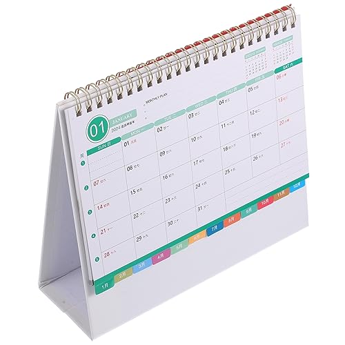VILLFUL Tischkalender 2024, Klappkalender, Täglicher Gebrauch, Standkalender, Desktop Kalender, Tisch Standkalender, Planungskalender, Monatskalender, Ornamentkalender, Schreibtisch VILLFUL Tischkalender 2024, Klappkalender, Täglicher Gebrauch, Standkalender, Desktop Kalender, Tisch Standkalender, Planungskalender, Monatskalender, Ornamentkalender, Schreibtisch von VILLFUL