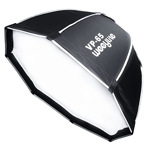 Bowens Mount Softbox, 65cm Regenschirm Octagon Softbox Reflektor mit Tragetasche, für Speedlite Studio Flash Monolight Portrait und Produktfotografie von VILTROX