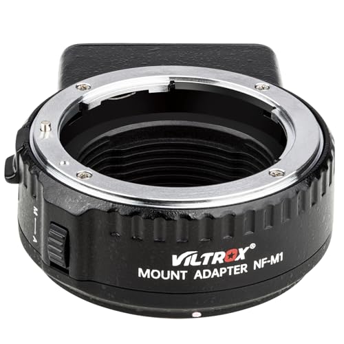 MFT-Mount AF Objektivadapter NF-M1 kompatibel für Nikon F-Serie Objektiv auf M4/3 Kamera Panasonic GH3/GH4/GH5/GF1/GF9/GX1/GX85/G1/G7 Olympus E-M1/E-M10/E-PL2/E-PL8/E-PM1/E-P5 BMPCC MFT-Mount AF Objektivadapter NF-M1 kompatibel für Nikon F-Serie Objektiv auf M4/3 Kamera Panasonic GH3/GH4/GH5/GF1/GF9/GX1/GX85/G1/G7 Olympus E-M1/E-M10/E-PL2/E-PL8/E-PM1/E-P5 BMPCC von VILTROX
