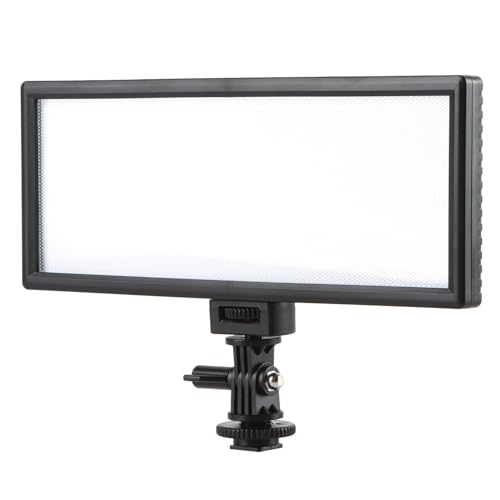 VILTROX® L132T LED Videoleuchte Video Licht Pad On-Kamera 3300K-5600k Farbtemperatur Fotoleuchte für Canon Nikon Sony DSLR Kameras Videokameras(ohne Batterie) von VILTROX