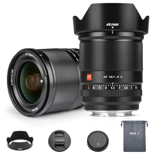 VILTROX 13mm F1.4 Wide Angle Aps-C Autofokus Objektive für Sony E Mount Kamera Objektive Camera Lenses FE große Blende Weitwinkelobjektiv kompatibel für Sony a6000 a6100 a6400 a6500 a6600 a6700 VILTROX 13mm F1.4 Wide Angle Aps-C Autofokus Objektive für Sony E Mount Kamera Objektive Camera Lenses FE große Blende Weitwinkelobjektiv kompatibel für Sony a6000 a6100 a6400 a6500 a6600 a6700 von VILTROX