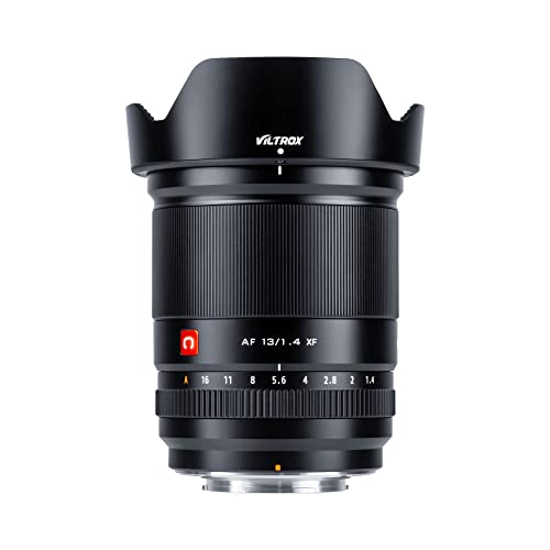 VILTROX 13mm F1.4 XF Fuji Objektiv Autofokus Ultra-Weitwinkelobjektiv für Fujifilm X-Bajonett Kamera X-T30 X-T4 X-T3 X-Pro3 X-Pro2 X-H1 X-T200 X-E2 X-A1 Black von VILTROX