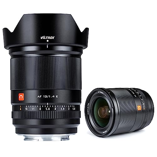 VILTROX 13mm F1.4 e Mount Weitwinkel Objektiv APS-C Prime Objektiv für Sony E ZV-E10 a600 a6600 a6100 a6000 a7 a9 von VILTROX