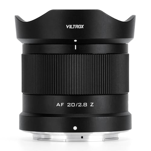 VILTROX 20 mm F2,8 Z für Nion Z-Mount, 20 mm f/2.8 Z-Mount Vollformat-AF-Objektiv für Nikon Z-Mount, Prime Weitwinkelobjektiv für Nikon Z Mount Z8 Z9 Z6 Z7 Z6 II Z7 II Z5 Z5 II von VILTROX