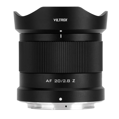 VILTROX 20mm F2,8 f/2,8 Z-Mount Kamera Objektiv Vollformat Ultraweitwinkel Autofokus Objektiv, Kompatibel mit Nikon Z-Mount Kameras Z5 Z6 Z6Ⅱ Z7 Z7Ⅱ Z8 Z9 Z30 Z50 ZFC von VILTROX