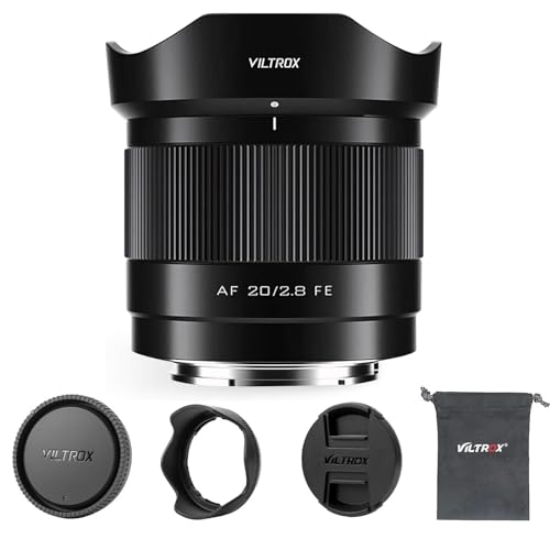 VILTROX 20mm F2.8 FE für Sony E Mount,AF 20mm f/2.8 E-Mount Vollformat Objektiv,Prime Weitwinkelobjektiv für Sony Alpha a7 a7III a7R a7RII I a7RIV a7S a7SII a9 a7C a6700 zv-e100 a6600 a6400 a7iv a7ii VILTROX 20mm F2.8 FE für Sony E Mount,AF 20mm f/2.8 E-Mount Vollformat Objektiv,Prime Weitwinkelobjektiv für Sony Alpha a7 a7III a7R a7RII I a7RIV a7S a7SII a9 a7C a6700 zv-e100 a6600 a6400 a7iv a7ii von VILTROX