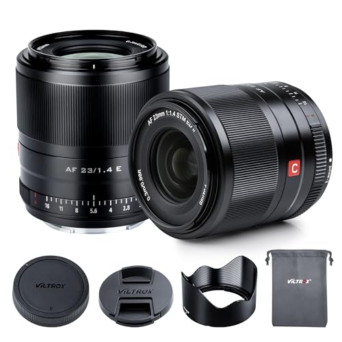 VILTROX 23mm f/1.4 AF-Objektiv für Sony E-Mount, F1.4 Weitwinkelobjektiv mit großer Blende und APS-C-Festbrennweite für Sony E-Mount-Kameras A6500 A6300 A6100 A9 A7RⅣ A7RⅢ A7Ⅲ A7RⅡ A7Ⅱ A7S A7R VILTROX 23mm f/1.4 AF-Objektiv für Sony E-Mount, F1.4 Weitwinkelobjektiv mit großer Blende und APS-C-Festbrennweite für Sony E-Mount-Kameras A6500 A6300 A6100 A9 A7RⅣ A7RⅢ A7Ⅲ A7RⅡ A7Ⅱ A7S A7R von VILTROX