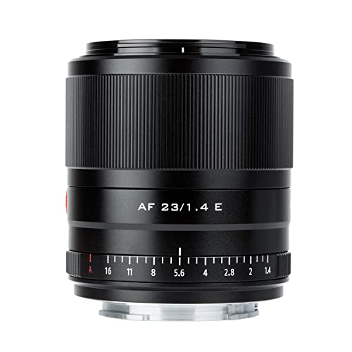 VILTROX 23mm F1.4 E Autofokus-Objektiv APS-C Große Blende Prime Objektiv mit Festbrennweite für Sony E-Mount Kamera A5100 A6100 A6400 A6500 A6600 A7R A7RIV A7RIII A7III A7RII A7S A9II von VILTROX