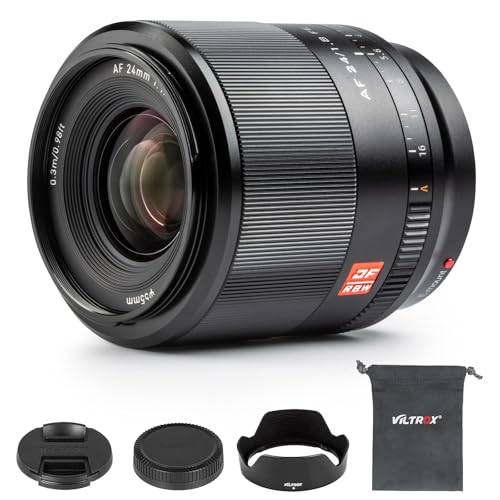 VILTROX 24mm f/1.8 F1.8 FE Autofokus Festbrennweite Vollformat Objektiv für Sony E-Mount A7R4 A7III A7S2 A6600 A6500 A6400 A6300 A7RIV A7RIII A7II A7S A7R von VILTROX