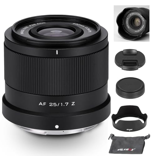 VILTROX 25mm F1.7 Z, AF 25mm f/1.7 APS-C-Objektiv für Nikon Z, große Blende STM Autofokus Prime-Objektiv für Nikon Z-Mount-Kameras Z5 Z50 Z50II Z6 Z6II Z7 Z7II ZFC Z30 Z9 Z8 ZF Z6III VILTROX 25mm F1.7 Z, AF 25mm f/1.7 APS-C-Objektiv für Nikon Z, große Blende STM Autofokus Prime-Objektiv für Nikon Z-Mount-Kameras Z5 Z50 Z50II Z6 Z6II Z7 Z7II ZFC Z30 Z9 Z8 ZF Z6III von VILTROX