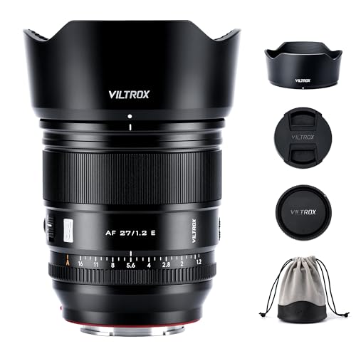 VILTROX 27mm f/1.2 AF E Objektiv für Sony E-Mount, f/1.2 Autofokus-Festbrennweite für Sony E-Mount Kameras a7R a7IV a7RIII a7RIV a7RV A1 FX3 ZVE1 A7CII a6000 a6400 a6600 a6700 ZV-E10 FX30 VILTROX 27mm f/1.2 AF E Objektiv für Sony E-Mount, f/1.2 Autofokus-Festbrennweite für Sony E-Mount Kameras a7R a7IV a7RIII a7RIV a7RV A1 FX3 ZVE1 A7CII a6000 a6400 a6600 a6700 ZV-E10 FX30 von VILTROX