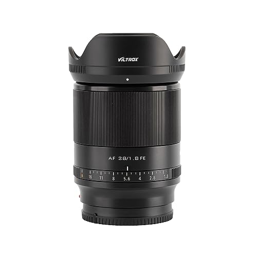 VILTROX 28mm F1.8 Autofokus Objektive für Sony E Mount Kamera Objektive Standard Camera Lenses FE große Blende Weitwinkelobjektiv kompatibel für Sony a7 a7C a7III a7RIII a7RIV a7RV a9 a6100 VILTROX 28mm F1.8 Autofokus Objektive für Sony E Mount Kamera Objektive Standard Camera Lenses FE große Blende Weitwinkelobjektiv kompatibel für Sony a7 a7C a7III a7RIII a7RIV a7RV a9 a6100 von VILTROX