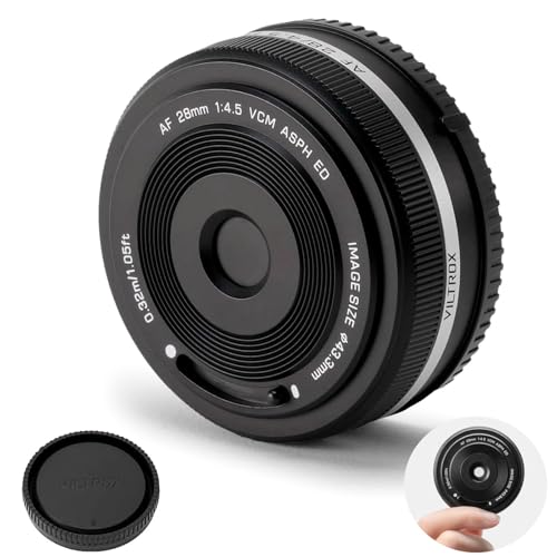 VILTROX 28mm F4.5 FE, 28mm f/4.5 Pancake-Vollformatobjektiv für Sony E-Mount, Autofokus Weitwinkelobjektiv für Sony E-Mount Kameras A7II A7SIII A7II A7RIII A7IV A7RIV A9 A1 FX3 A7RV ZVE1 A7CR A7CII VILTROX 28mm F4.5 FE, 28mm f/4.5 Pancake-Vollformatobjektiv für Sony E-Mount, Autofokus Weitwinkelobjektiv für Sony E-Mount Kameras A7II A7SIII A7II A7RIII A7IV A7RIV A9 A1 FX3 A7RV ZVE1 A7CR A7CII von VILTROX