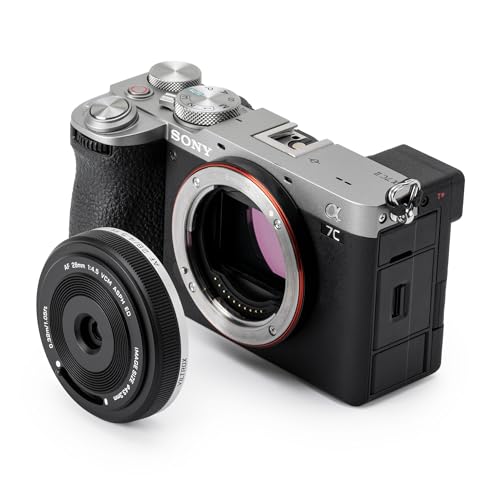 VILTROX 28mm f4.5 Pancake Objektiv für Sony E, Autofokus 28mm f/4.5 FE Chips-Size Ultra-Thin Full Frame Objektiv für Sony E Mount VILTROX 28mm f4.5 Pancake Objektiv für Sony E, Autofokus 28mm f/4.5 FE Chips-Size Ultra-Thin Full Frame Objektiv für Sony E Mount von VILTROX