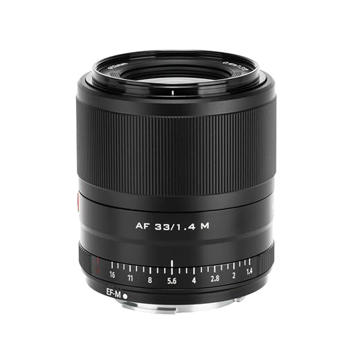 VILTROX 33 mm f/1.4 F1.4 M STM Autofokus APS-C Prime Objektiv kompatibel mit Canon EF-M Mount spiegellosen Kameras EOS M3 M5 M50 M50II M6 M6II M10 M100 M200 VILTROX 33 mm f/1.4 F1.4 M STM Autofokus APS-C Prime Objektiv kompatibel mit Canon EF-M Mount spiegellosen Kameras EOS M3 M5 M50 M50II M6 M6II M10 M100 M200 von VILTROX