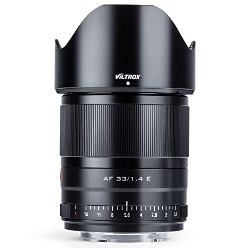 VILTROX 33mm F1.4 E Autofokus Objektiv APS-C Große Blende Augenfokus Prime Objektiv für Sony E-Mount Kamera A5000 A5100 A6000 A6100 A6300 A6400 A6500 A6600 NEX-6 A7 A7 A7S A7C A7Ⅱ A7RⅡ A7SⅢ A7Ⅲ A7RⅢ von VILTROX