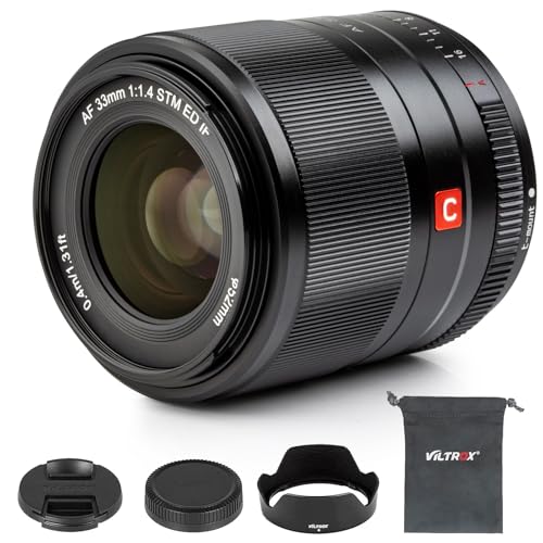 VILTROX 33mm f/1.4 F1.4 E Mount Autofokus APS-C Objektiv für Sony Kamera A6500 A6300 A6000 A6400 A6100 A5100 A6600 A7 A7R A7C A7II A7RII A7SIII A7III A7RIII A7RIV A9 von VILTROX