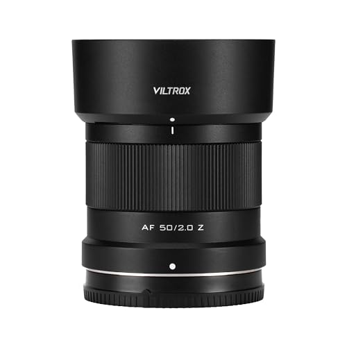 VILTROX 50mm F2 Vollformat Objektiv für Nikon Z, AF 50mm f/2 Z Standard Prime Objektiv mit großer Blende für Z Mount, Z Ultra-Compact z Mount für Z8 Z9 Z6 Z7 Z6 II Z7 II Z5 Z50 ZF Z30 von VILTROX