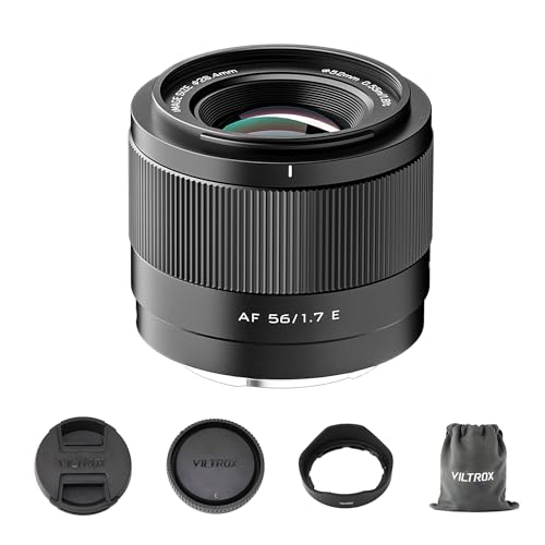 VILTROX 56mm F1.7 f/1.7 AF-Objektiv für Sony E-Mount, APS-C-Festbrennweitenobjektiv mit großer Blende, kompatibel mit Sony E-Mount-Kameras Alpha a7cr a7cii a7c a6700 zv-e100 a6600 a6400 a7iv a7iii VILTROX 56mm F1.7 f/1.7 AF-Objektiv für Sony E-Mount, APS-C-Festbrennweitenobjektiv mit großer Blende, kompatibel mit Sony E-Mount-Kameras Alpha a7cr a7cii a7c a6700 zv-e100 a6600 a6400 a7iv a7iii von VILTROX