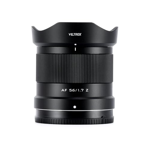 VILTROX 56 mm f1.7 Z, 56 mm f/1.7 Z-Mount APS-C AF Objektiv für Nikon Z Mount Prime Standard Kamera für Nikon Z-Mount Z5 Z6 Z6II Z7 Z7II Z8 Z9 Z30 Z50 ZFC von VILTROX