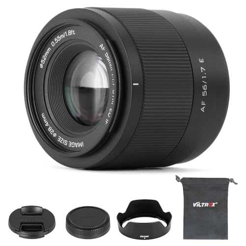 VILTROX 56mm F1.7 E APS-C Objektiv für Sony E-Mount, STM Autofokus Objektiv für Sony E-Mount A6000 A6100 A6300 A6400 A6500 A6600 A6700 ZV-E10 FX30 ZC-E10II FX3 A7C A7SII A7III A7RIIl A7IV A7RIV A9 VILTROX 56mm F1.7 E APS-C Objektiv für Sony E-Mount, STM Autofokus Objektiv für Sony E-Mount A6000 A6100 A6300 A6400 A6500 A6600 A6700 ZV-E10 FX30 ZC-E10II FX3 A7C A7SII A7III A7RIIl A7IV A7RIV A9 von VILTROX