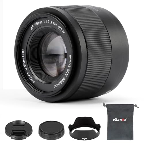VILTROX 56mm F1.7 f/1.7 XF-Mount APS-C Objektiv für Fuji X, Autofokus STM-Objektiv mit großer Blende für Fujifilm Fuji X-Mount X-E3 X-E4 X-H1 X-PRO2 X-PRO3 X-T3 X-T4 X-T20 X-T30 X-T30II X-T200 X-S10 von VILTROX