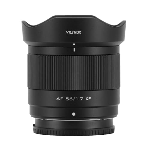 VILTROX 56mm f/1.7 Fuji XF Objektiv, 56mm F1.7 XF Große Apertur Autofokus APS-C Porträt Objektiv Kompatibel mit Fujifilm X-T5 X-T4 X-T30 II X-S10 X-T200 X-T30 X-H1 X-H2 X-T3 X-T100 Kamera von VILTROX