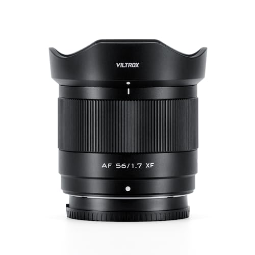 VILTROX 56mm f1.7 XF, 56mm f/1.7 X-Mount APS-C AF Objektiv für Fuji x Mount, Standard Prime Objektiv für Fujifilm X-Mount Kamera X-T5 X-T4 X-T30 II X-S10 X-T200 X-T30 X-H1 X-H2 X-T3 X-T100 von VILTROX