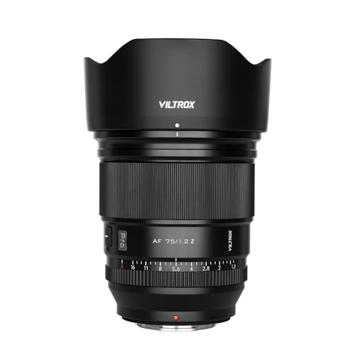 VILTROX 75mm f/1.2 F1.2 PRO Autofokus Objektiv für Nikon Z-Mount Kamera, Ultra-Weitwinkel APS-C AF Objektiv Kompatibel mit Nikon Z-Mount Kameras Z9 Z8 Z7 Z6 Z5 Z50 Z30 ZFC VILTROX 75mm f/1.2 F1.2 PRO Autofokus Objektiv für Nikon Z-Mount Kamera, Ultra-Weitwinkel APS-C AF Objektiv Kompatibel mit Nikon Z-Mount Kameras Z9 Z8 Z7 Z6 Z5 Z50 Z30 ZFC von VILTROX