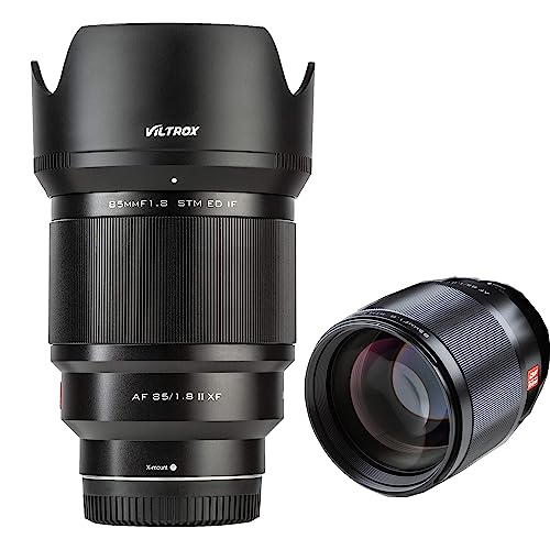 VILTROX 85mm F1.8 II XF Objektiv Autofokus Vollformat Prime Portrait Objektiv für Fuji X Mount Kamera X-T3 X-T2 X-T30 X-T20 X-T10 X-T100 X-PRO2 X-E3 X-A20 X-A5 von VILTROX