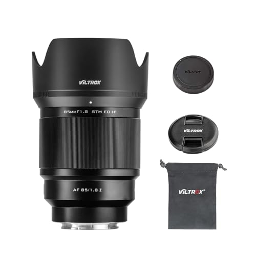 VILTROX 85mm F1.8 STM Full-Frame Autofokus Objektive für Nikon Z Mount Kamera Objektive Standard Camera Lenses große Blende Weitwinkelobjektiv kompatibel für Nikon Z9 Z8 Z7 Z6 Z5 Z50 Z30 ZFC von VILTROX