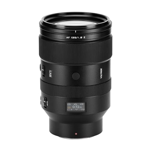 VILTROX 135mm f/1.8 Z, Nikon Z Mount AF 135mm F1.8 LAB Z Objektiv, Vollformat Z Mount Medium Teleobjektiv für Nikon Z6III Z6II Z7II Z5 Zf VILTROX 135mm f/1.8 Z, Nikon Z Mount AF 135mm F1.8 LAB Z Objektiv, Vollformat Z Mount Medium Teleobjektiv für Nikon Z6III Z6II Z7II Z5 Zf von VILTROX