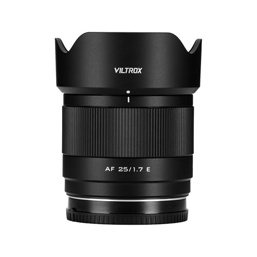 VILTROX AF 25 mm F1.7 APS-C Kameraobjektiv, Autofokus, leicht, Straßenfotografie (für Sony E) von VILTROX
