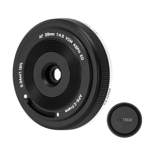 VILTROX AF 28mm F4.5 Pancake Objektiv für Fuji X Mount, Ultraleicht und Ultradünn Autofokus Objektiv Kompatibel mit Fujifilm X-Mount-Kameras VILTROX AF 28mm F4.5 Pancake Objektiv für Fuji X Mount, Ultraleicht und Ultradünn Autofokus Objektiv Kompatibel mit Fujifilm X-Mount-Kameras von VILTROX