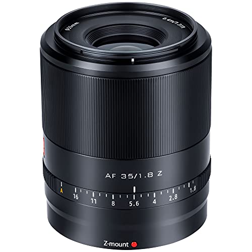 VILTROX AF 35 mm F1.8 Z Autofokus Prime Objektiv - Vollformat Porträt, Große Blende, Weitwinkel, Augenfokus für Spiegellose Nikon Z Mount Kamera Z5 Z6 Z7 Z6II Z7II Z50 & Zfc Modelle von VILTROX