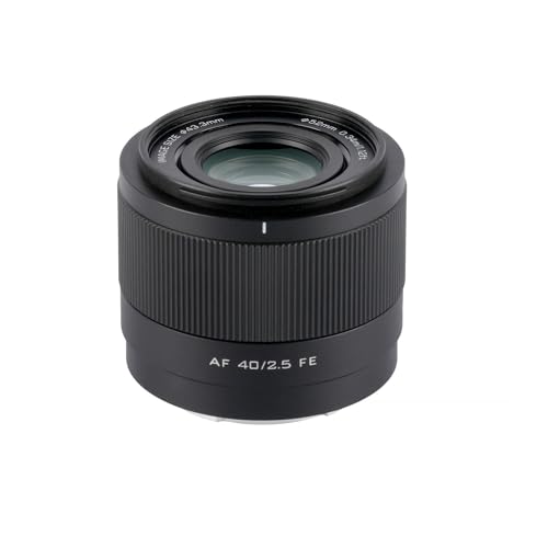 VILTROX AF 40mm F2.5 FE Vollformat-Objektiv für Sony E-Mount,Autofokus Prime Objektiv für Sony Kameras a7cr a7cii a7c a6700 zv-e100 a6600 a6400 a7iv a7iii VILTROX AF 40mm F2.5 FE Vollformat-Objektiv für Sony E-Mount,Autofokus Prime Objektiv für Sony Kameras a7cr a7cii a7c a6700 zv-e100 a6600 a6400 a7iv a7iii von VILTROX