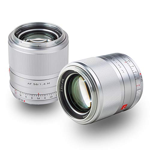 VILTROX AF 56mm f1.4 M Autofokus Objektiv mit großer Blende kompatibel mit Canon EOS M Mount M6 Mark II, M5,M6, M50 II, M10, M100, M200 von VILTROX