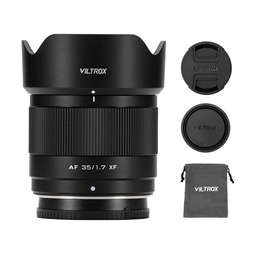 VILTROX APS-C AF 35mm F1.7 Objektiv für Fuji X Mount, Autofokus-Festbrennweite Objektiv, Kompatibel mit Fujifilm X-Mount-Kameras X-S10 X-S20 X-A7 X-M5 X-E4 X-T1 X-T10 X-T2 X-T20 X-T3 X-T4 X-T100 von VILTROX