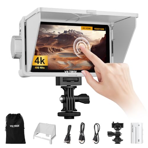 VILTROX DC-V1 DCV1 Kamera Field Monitor Touchscreen 5.5 Zoll 4K HDMI External Camera Monitor mit Akku Full HD 1920x1080 IPS 3D LUT mit Sonnenschutzhaube für Sony Canon Nikon DSLR(DC-550 Lite Upgrade) VILTROX DC-V1 DCV1 Kamera Field Monitor Touchscreen 5.5 Zoll 4K HDMI External Camera Monitor mit Akku Full HD 1920x1080 IPS 3D LUT mit Sonnenschutzhaube für Sony Canon Nikon DSLR(DC-550 Lite Upgrade) von VILTROX