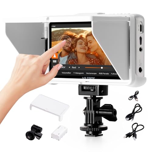 VILTROX DC-V1 Touchscreen Kamera Field Monitor 5,5 Zoll DSLR Kamera Monitor mit 400 Nit, 1920x1080 IPS HD-Video Peaking Focus, 4K HDMI Loop In/Out, 160° Weitwinkel, 3D Lut, Sonnenschutzhaube, Akku VILTROX DC-V1 Touchscreen Kamera Field Monitor 5,5 Zoll DSLR Kamera Monitor mit 400 Nit, 1920x1080 IPS HD-Video Peaking Focus, 4K HDMI Loop In/Out, 160° Weitwinkel, 3D Lut, Sonnenschutzhaube, Akku von VILTROX