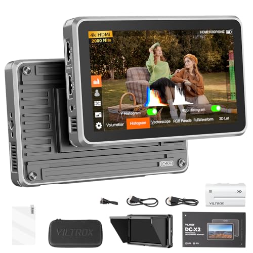 VILTROX DC-X2 6" Kamera Feld Monitor DCX2 für DSLR Touchscreen Monitors 4k 2000nits Externer X2 Monitore 3D LUT 1920x1080 IPS Mit Sunshield 2200 MAh Batterie für Sony Canon Nikon VILTROX DC-X2 6" Kamera Feld Monitor DCX2 für DSLR Touchscreen Monitors 4k 2000nits Externer X2 Monitore 3D LUT 1920x1080 IPS Mit Sunshield 2200 MAh Batterie für Sony Canon Nikon von VILTROX