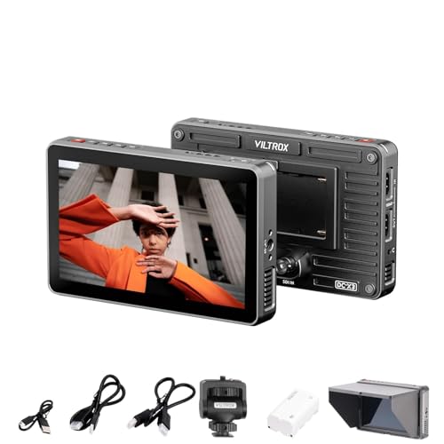 VILTROX DC-X3 6" Ultraheller 2000Nits Touchscreen-Kamera-Feldmonitor, 4K HDMI EIN-/Ausgang, 3G-SDI, FHD 1920x1080 IPS-Display mit 3D LUT, Focus Peaking, Wellenform, Vektorskop mit Sonnenschutz, Akku VILTROX DC-X3 6" Ultraheller 2000Nits Touchscreen-Kamera-Feldmonitor, 4K HDMI EIN-/Ausgang, 3G-SDI, FHD 1920x1080 IPS-Display mit 3D LUT, Focus Peaking, Wellenform, Vektorskop mit Sonnenschutz, Akku von VILTROX