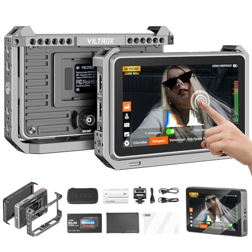 VILTROX DC-X3 Cage 6" SDI Kamera Feld Monitor 2000nits Super Hell Tageslicht sichtbar Externer Monitors für 4k HDMI DSLR Touchscreen Monitore für Sony Canon Nikon Mit Sunshield 2200 MAh Batterie VILTROX DC-X3 Cage 6" SDI Kamera Feld Monitor 2000nits Super Hell Tageslicht sichtbar Externer Monitors für 4k HDMI DSLR Touchscreen Monitore für Sony Canon Nikon Mit Sunshield 2200 MAh Batterie von VILTROX