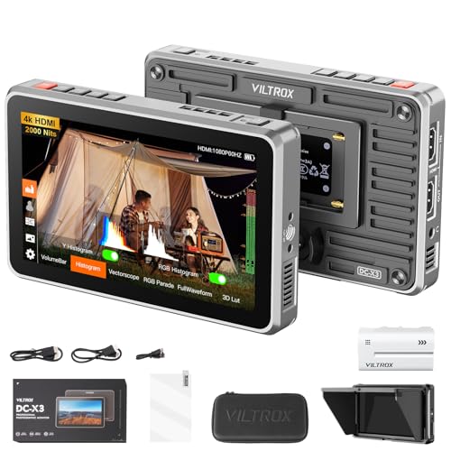 VILTROX DC-X3 6" Kamera Feld Monitor DCX3 für DSLR Touchscreen Camera Monitors 4k 2000nits Externer X3 Monitore für Sony Canon Nikon 3D LUT 1920x1080 IPS Mit Sunshield 2200 MAh Batterie VILTROX DC-X3 6" Kamera Feld Monitor DCX3 für DSLR Touchscreen Camera Monitors 4k 2000nits Externer X3 Monitore für Sony Canon Nikon 3D LUT 1920x1080 IPS Mit Sunshield 2200 MAh Batterie von VILTROX