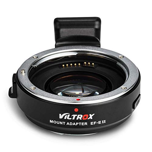 VILTROX EF-E II Autofokus Adapter 0,71x Fokusreduzierer Speed Booster für Canon EF Objektiv auf Sony Alpha E-Mount Kamera A7 A7R A7S A7II A7III A7RIII A9 A6600 A6400 von VILTROX