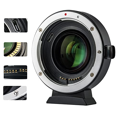 VILTROX EF-EOS M2 Speed Booster 0,71x Autofokus Speedbooster Objektiv Adapter kompatibel mit Canon EF Objektiv auf Canon EF-M Mount Kamera EOS-M M2 M3 M5 M6 M10 M50 M50II M100 VILTROX EF-EOS M2 Speed Booster 0,71x Autofokus Speedbooster Objektiv Adapter kompatibel mit Canon EF Objektiv auf Canon EF-M Mount Kamera EOS-M M2 M3 M5 M6 M10 M50 M50II M100 von VILTROX