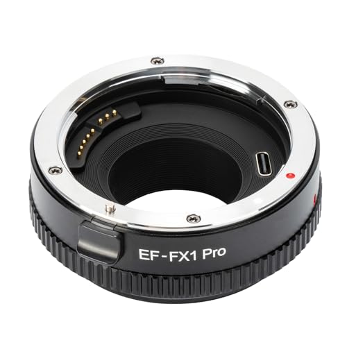 VILTROX EF-FX1 Pro Autofokus Objektivadapter Objektiv Konverter mit Blendensteuerung Kompatibel mit Canon EF/EF-S-Objektiv für Fuji X-Mount Kamera X-H1 X-PRO2 X-T2 X-T3 X-T1 X-T20 X-T10 X-E2 X-E1 von VILTROX