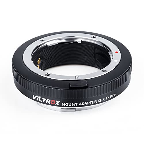 VILTROX EF-GFX Pro Bajonettadapter,Autofokus Adapter Objektivadapter mit Manueller Blendenring für Canon EOS EF/EF-S Objektiv auf Fujifilm GFX-Mount Kamera GFX 50S/50R/100 von VILTROX